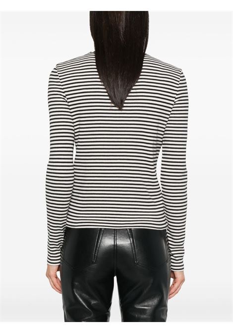 t-shirt l/s alessia donna bianca e nera ANINE BING | A-08-10314MTL2
